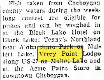 Veery Point Lodge (Veery Point Motel, Veery Point Hotel, Veery Point Resort) - Jan 1965 Article
